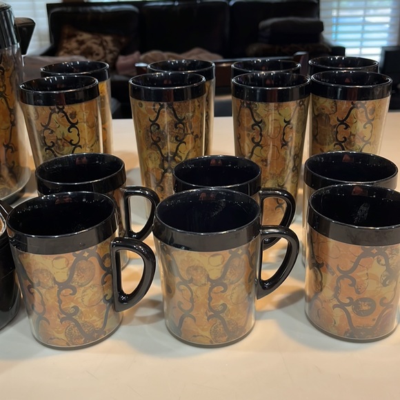 Vintage Thermo-Serv bundle ice bucket, server, mugs, tumblers - Picture 5 of 10